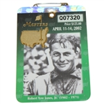 2002 Masters Tournament Series Badge #Q07320 - Tiger Woods Win