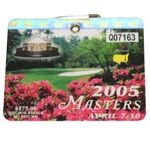 2005 Masters Tournament Series Badge #Q07163 - Tiger Woods Win