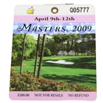 2009 Masters Tournament Series Badge #Q05777 - Ángel Cabrera Win