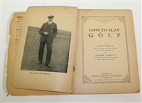 1924 Spalding's Red Cover Series 'How to Play Golf' by James Braid and Harry Vardon