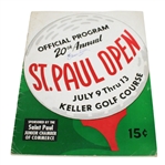 1952 St. Paul Open Program Signed by Hall of Famer Lawson Little (D-1968) JSA ALOA