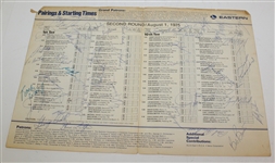 Multi-Signed 1975 Westchester Classic Pairing Sheet JSA ALOA
