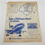 Multi-Signed 1975 Westchester Classic Pairing Sheet JSA ALOA