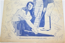 Multi-Signed 1975 Westchester Classic Pairing Sheet JSA ALOA