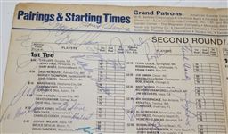 Multi-Signed 1975 Westchester Classic Pairing Sheet JSA ALOA