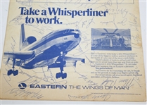 Multi-Signed 1975 Westchester Classic Pairing Sheet JSA ALOA