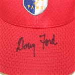 Tom Watson and Doug Ford Signed World Golf Hall of Fame Red Hats - Unused JSA ALOA