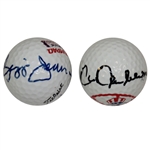 Yankee Legends Reggie Jackson and Chris Chambliss Signed Golf Balls JSA ALOA