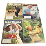 Four Jack Nicklaus Signed Golf Magazines JSA ALOA