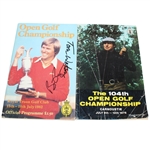 Tom Watson Signed 1975 and 1982 British Open Programs - Facsimile