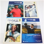 Signed British Open Programs - Nineteen From 1985-2005 JSA ALOA