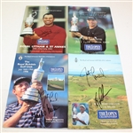 Signed British Open Programs - Nineteen From 1985-2005 JSA ALOA