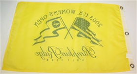 Six Women's Golf Flags - US Open, US Amateur - Kerr and Smith Signatures JSA ALOA