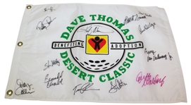 Eight Event and Pin Flags - Various Events - Woods and Mickelson Wins, Multi Signed Flag JSA ALOA