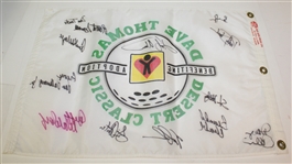 Eight Event and Pin Flags - Various Events - Woods and Mickelson Wins, Multi Signed Flag JSA ALOA