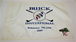 Eight Event and Pin Flags - Various Events - Woods and Mickelson Wins, Multi Signed Flag JSA ALOA