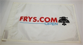 Eight Event and Pin Flags - Various Events - Woods and Mickelson Wins, Multi Signed Flag JSA ALOA