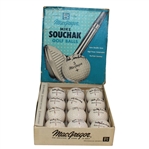 One Dozen Mike Souchak Signed Logo Golf Balls and Box JSA ALOA