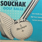 One Dozen Mike Souchak Signed Logo Golf Balls and Box JSA ALOA