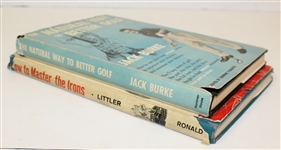 Jack Burke and Gene Littler Signed Golf Books JSA ALOA