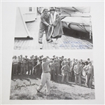 Sam Snead, Byron Nelson, & Gene Sarazen Signed Images JSA ALOA