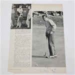 Sam Snead, Tom Watson, Billy Casper, & Gay Brewer Signed Photo Images JSA ALOA