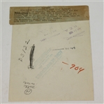 1930 Harry Cooper Wire Photo Qualifying for US Open 8/16/30