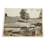 1939 US Open Wire Photo of Lawson Little Putting