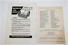 1952 US Open Championship Items - Flag, Scorecard, Booklets, Signed Cut JSA ALOA
