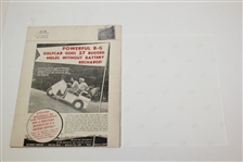 1954 US Open Championship Items - Ticket, Scorecard(Stymie), 8x10, Signed Card JSA ALOA