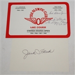1955 US Open Championship Items - Magazine, Ball Markers, Scorecard, Signed Card JSA ALOA