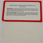 1955 US Open Championship Items - Magazine, Ball Markers, Scorecard, Signed Card JSA ALOA