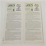 1963 US Open Ticket, Official Scorecard, Photo of Course Layout, Pairings Sheets, USGA Guide, etc