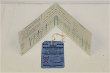 1964 US Open Ticket, Official Scorecard, Fact Sheet, Wire Photo, Signed Card, etc JSA ALOA