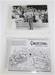 1964 US Open Ticket, Official Scorecard, Fact Sheet, Wire Photo, Signed Card, etc JSA ALOA