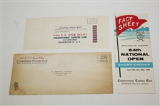 1964 US Open Ticket, Official Scorecard, Fact Sheet, Wire Photo, Signed Card, etc JSA ALOA