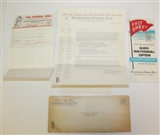 1964 US Open Ticket, Official Scorecard, Fact Sheet, Wire Photo, Signed Card, etc JSA ALOA