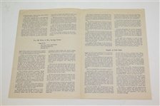 1942 USGA 'Keep 'Em Swinging! War Relief & Defense Support Letter - Seldom seen