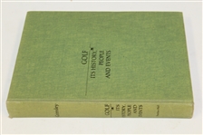 1966 'Golf: Its History, People and Events' Signed by Grimsley to Tom McMahon JSA ALOA - McMahon Collection