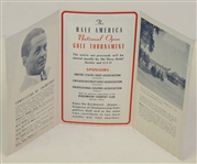 1942 Hale America National Open Golf Tournament Tickets Pamphlet - McMahon Collection