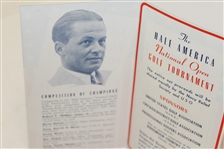 1942 Hale America National Open Golf Tournament Tickets Pamphlet - McMahon Collection