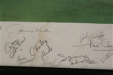 Linda Roberts Artist Proof Jerry Ford Inv. Poster Signed by 31 From Field - Framed JSA ALOA - Barrett Collection