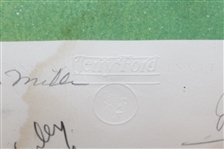 Linda Roberts Artist Proof Jerry Ford Inv. Poster Signed by 31 From Field - Framed JSA ALOA - Barrett Collection