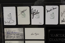  Framed Complete Run Of Masters Champs Autographs 1934-2014 (no Harmon) -MUST SEE! - Framed