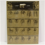 'The Legend of Jack Nicklaus' Uncut Sheet of 20 Major Wins Golf Cards
