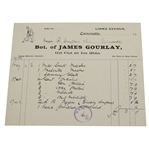 1924 Original Vintage Invoice from James Gourlay (Carnoustie) to R. Simpson & Sons (Carnoustie)
