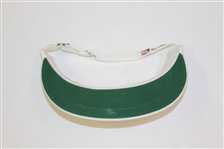 Bernard Langer Signed Game Used Wilson White Visor JSA ALOA