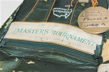 Arnold Palmer's Personal 1972 Masters Shoe Bag with Contestant Metal Tag - Rack A, Position 1