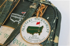 Arnold Palmer's Personal 1972 Masters Shoe Bag with Contestant Metal Tag - Rack A, Position 1