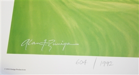 Two Ltd Ed Zuniga Prints - 'The King in Augusta' and 'Azalea' With Certificates